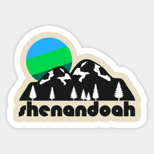 Retro Shenandoah ))(( Tourist Souvenir National Park Design Sticker